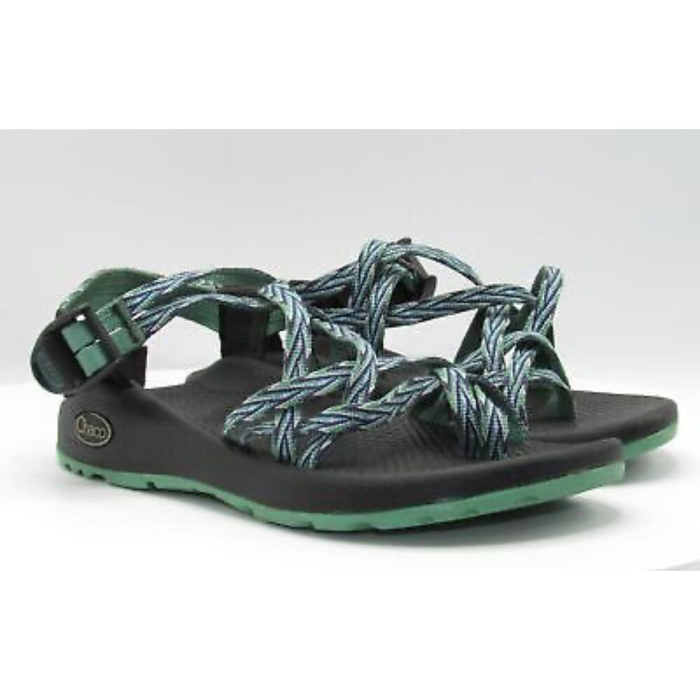 Chaco woman's Z/Cloud X2 hiking sandal black green